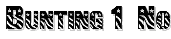 Bunting-1-Normal font